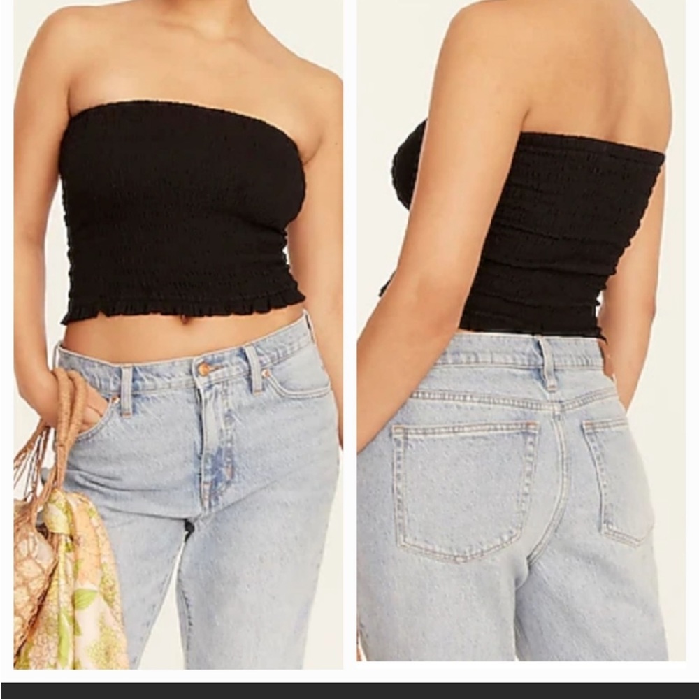 NWOT J.Crew black tube top Size Medium